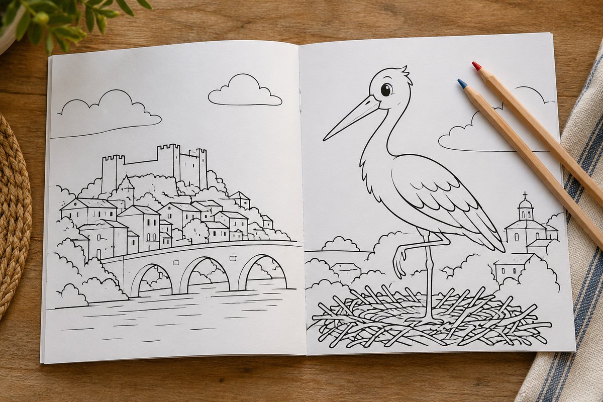 Uma criança a pintar o farol velho
