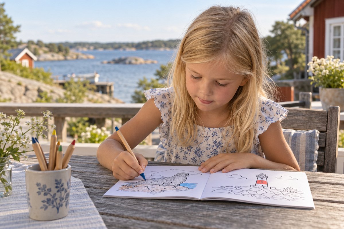 Baksida med hotellets logotyp